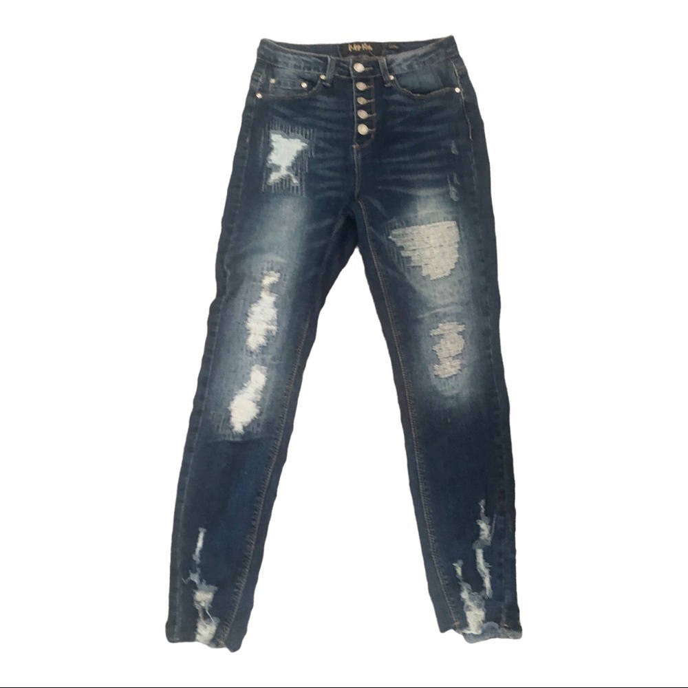 - Women’s Dark wash Bleu Indigo Ron Jeans Size 5/26 in  Excellent Used Con…
